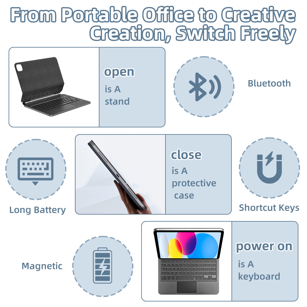 2026 매직 키보드 블루투스 아이패드 10 11세대용 - Tablet Ipad Accessories 리뷰 및 가격