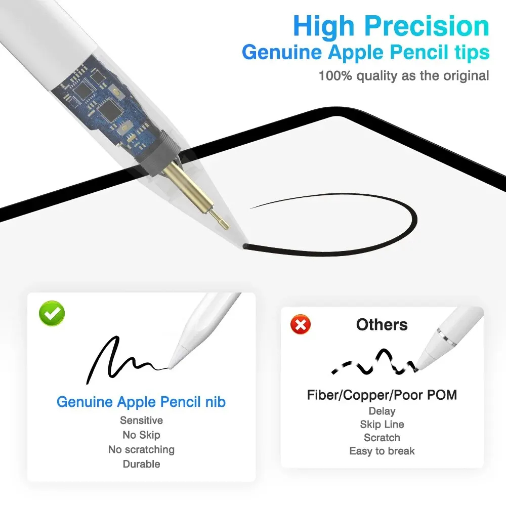 오리지널 애플 연필 2 세대 아이 패드 연필 2 스타일 - Tablet Pencil Accessories 리뷰 및 가격