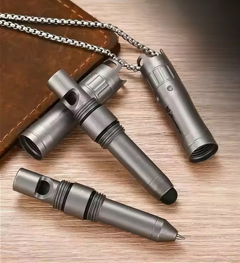 티타늄 합금 EDC 펜, 비상용 호루라기, 실리콘 스타 - Tablet Pencil Accessories 리뷰 및 가격