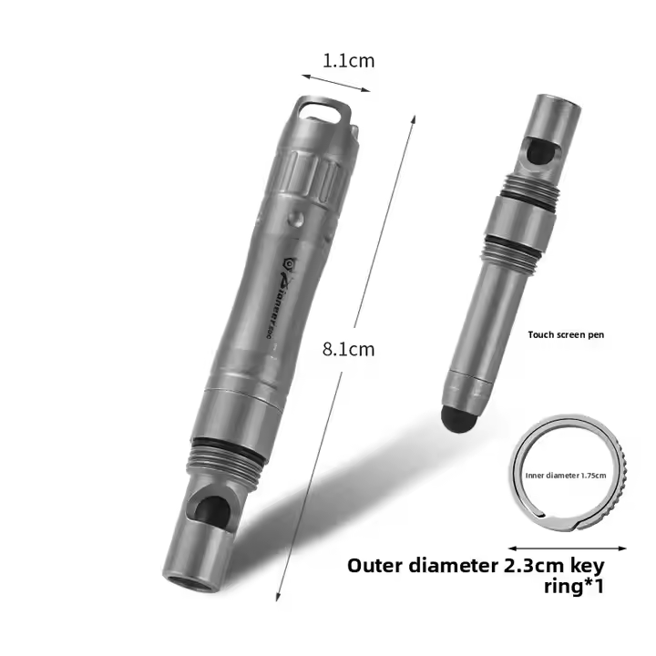 티타늄 합금 EDC 펜, 비상용 호루라기, 실리콘 스타 - Tablet Pencil Accessories 리뷰 및 가격