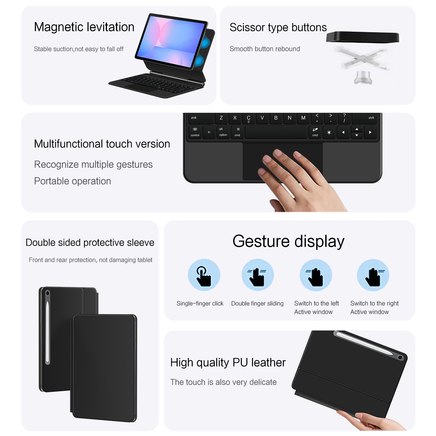 삼성 갤럭시 탭 S10 FE / S9 FE / S10  - Tablet Keyboard Case 리뷰 및 가격